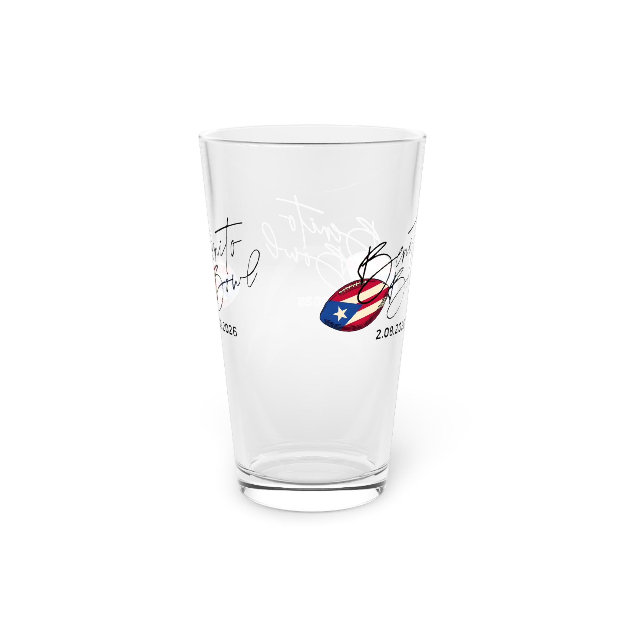 Benito Bowl Pint Glass  (16 oz)