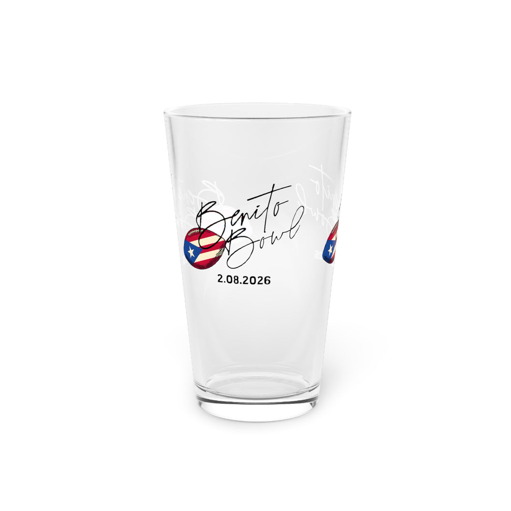 Benito Bowl Pint Glass  (16 oz)