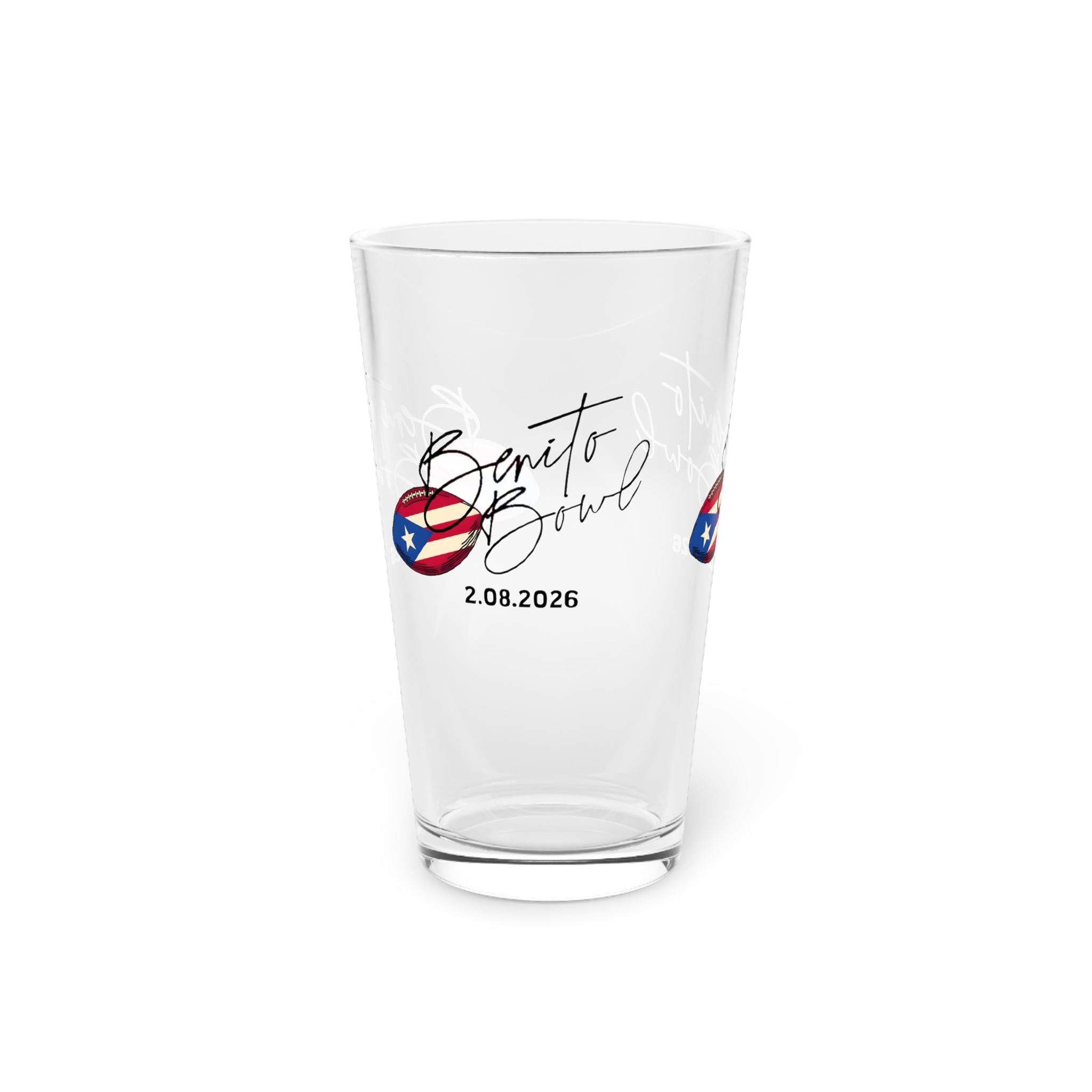 Benito Bowl Pint Glass  (16 oz)