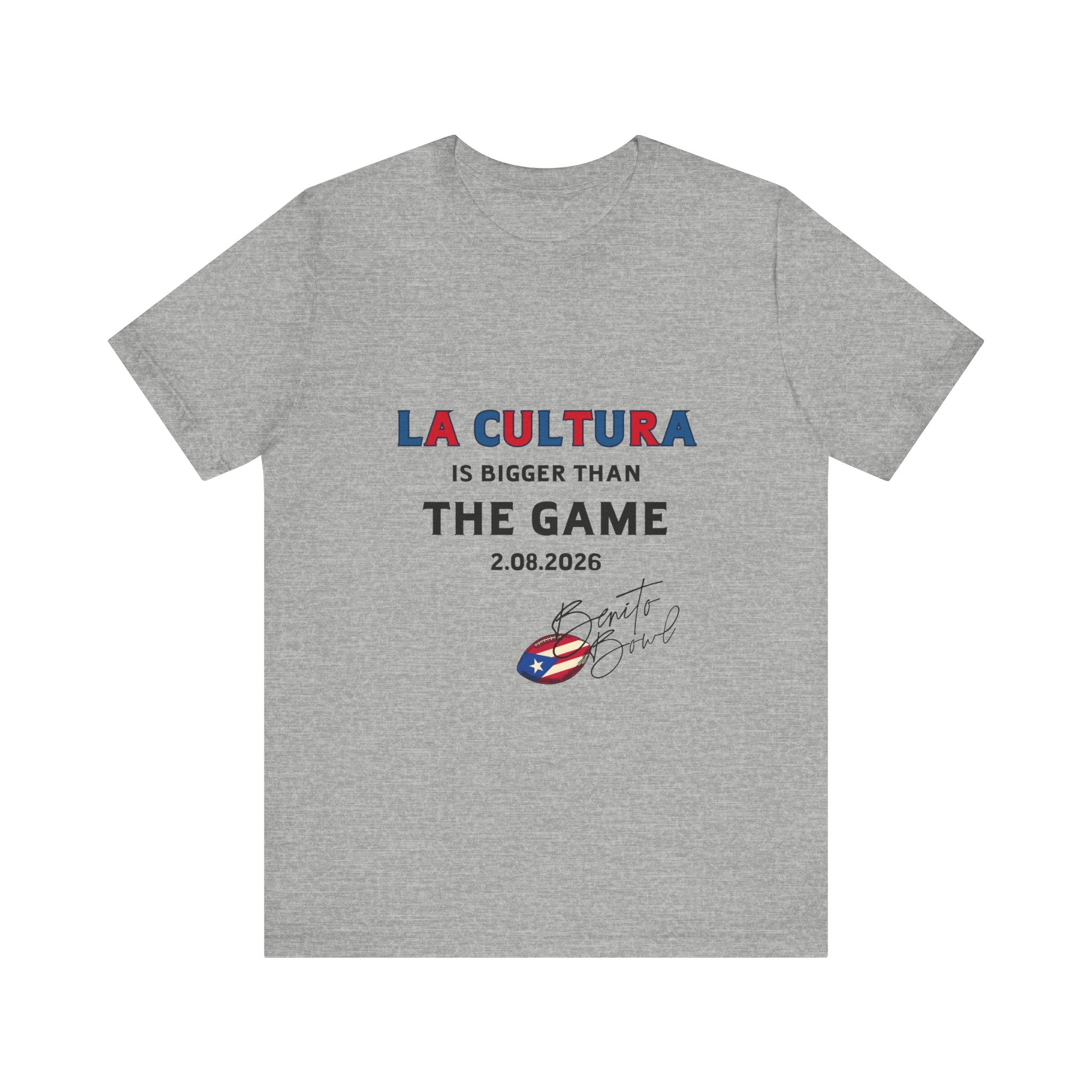 La Cultura is Bigger (Colorful) Benito Bowl Short Sleeve Tee Shirt