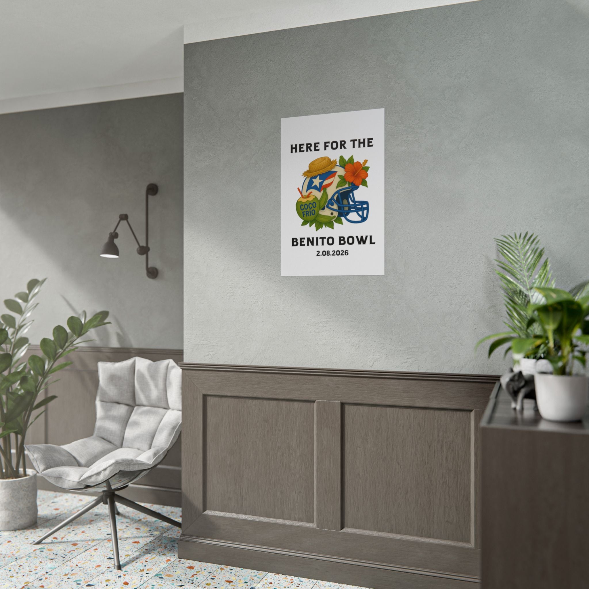 Benito Bowl Super Bowl Event Poster