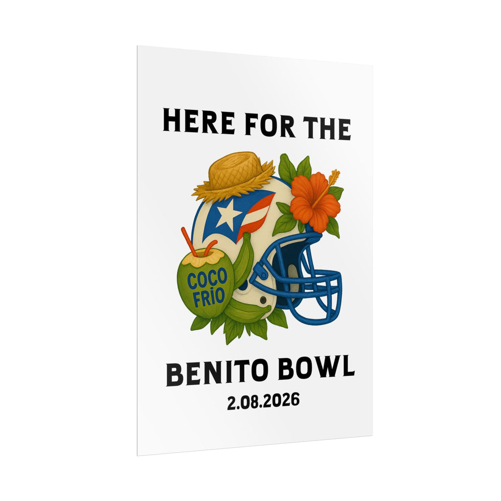 Benito Bowl Super Bowl Event Poster