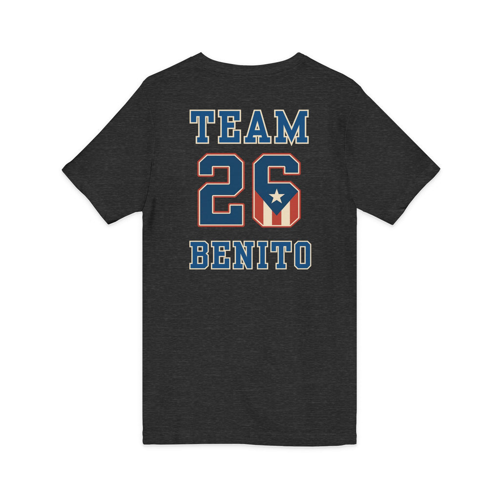 Team Benito V-Neck Jersey Style Short Sleeve