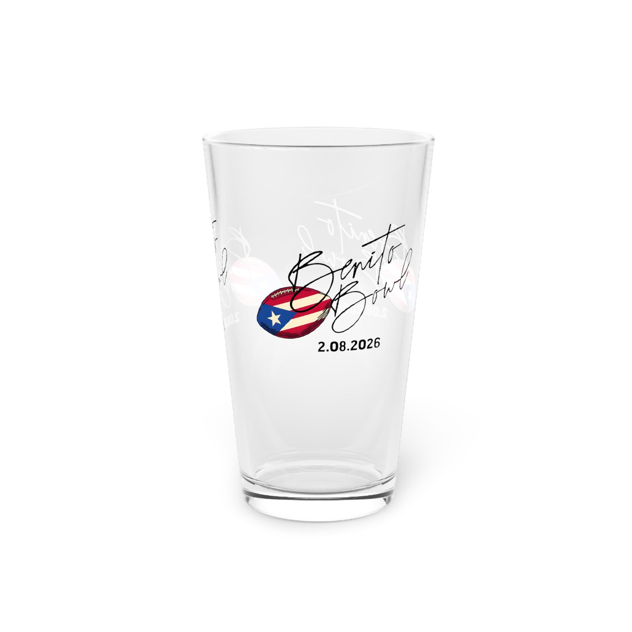 Benito Bowl Pint Glass  (16 oz)