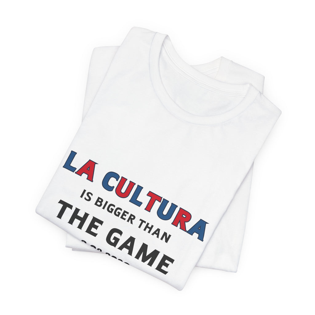 La Cultura is Bigger (Colorful) Benito Bowl Short Sleeve Tee Shirt