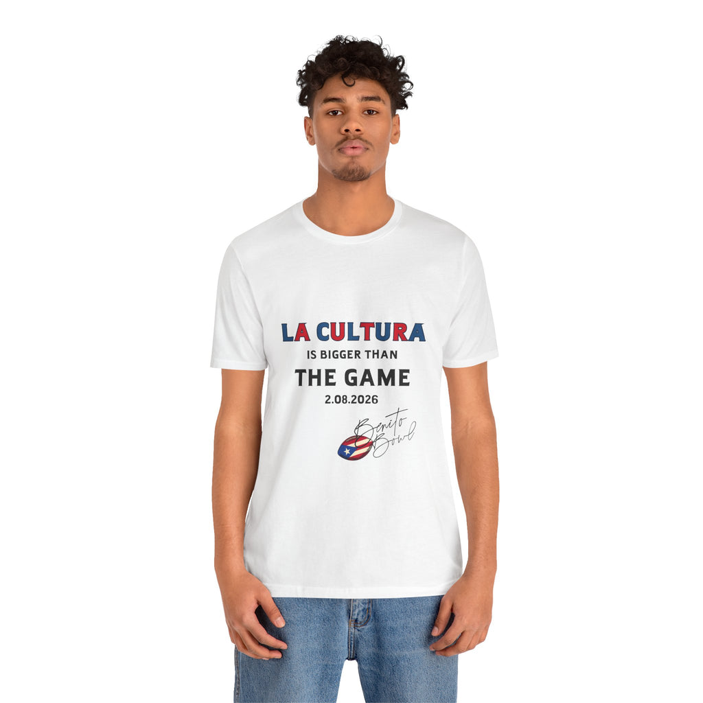 La Cultura is Bigger (Colorful) Benito Bowl Short Sleeve Tee Shirt