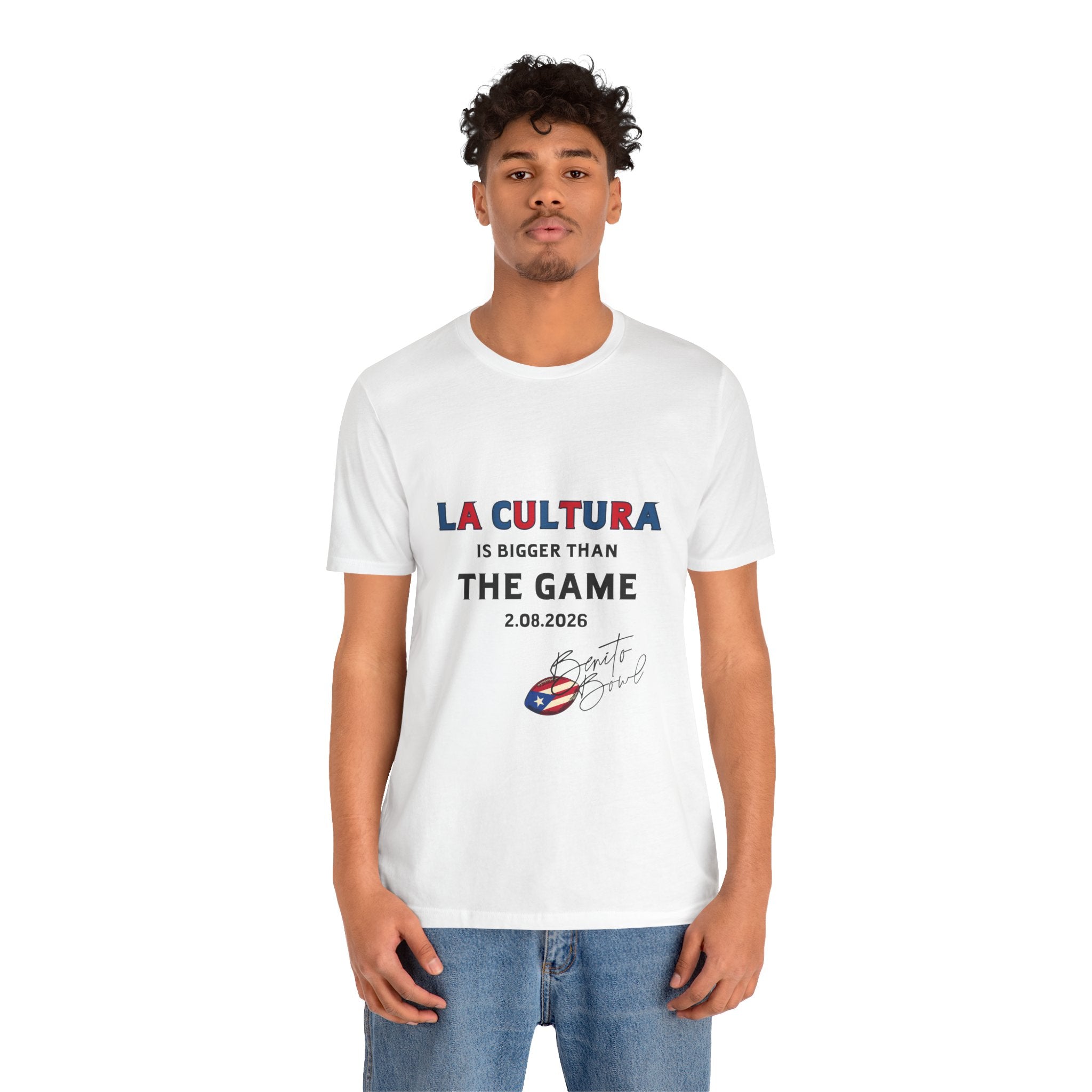 La Cultura is Bigger (Colorful) Benito Bowl Short Sleeve Tee Shirt