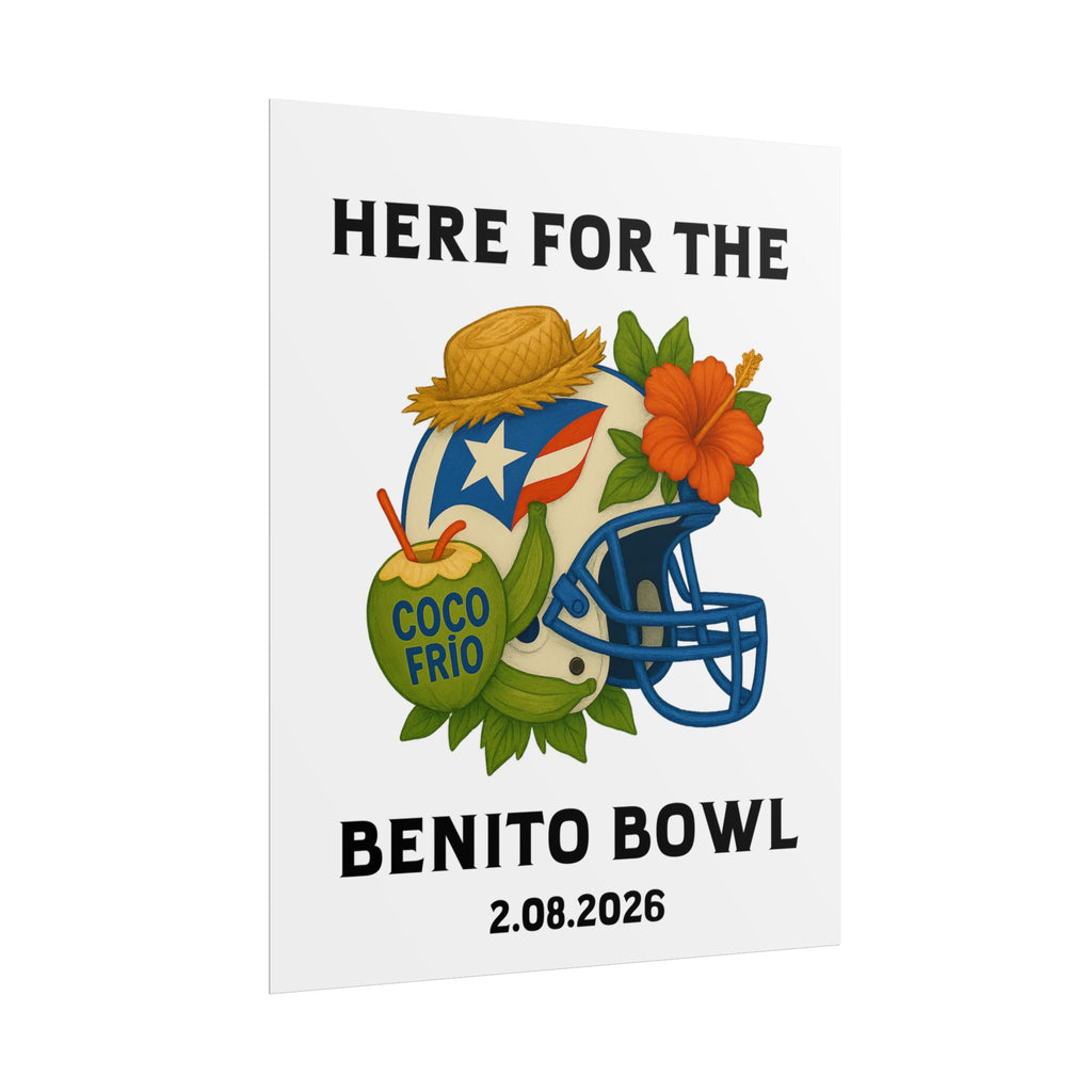 Benito Bowl Super Bowl Event Poster