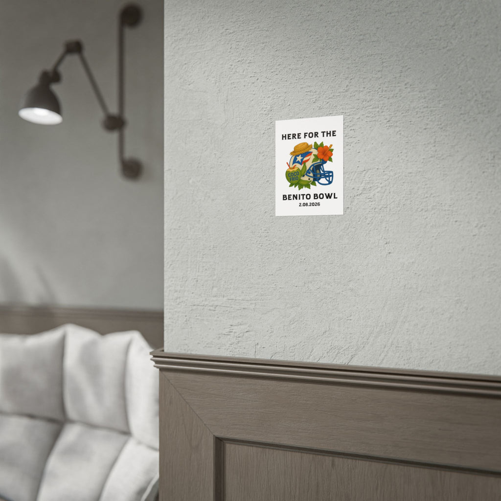 Benito Bowl Super Bowl Event Poster