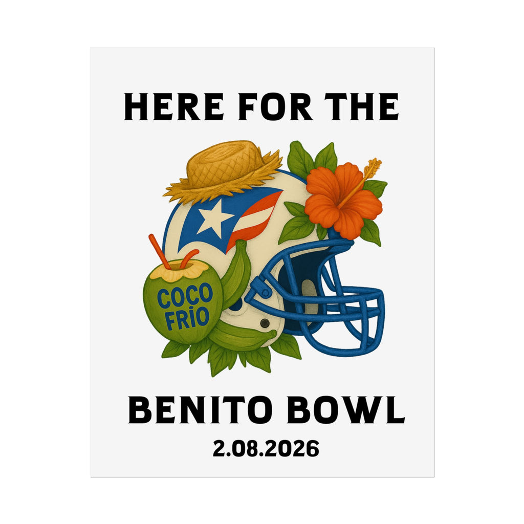 Benito Bowl Super Bowl Event Poster
