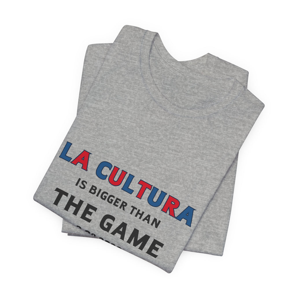 La Cultura is Bigger (Colorful) Benito Bowl Short Sleeve Tee Shirt