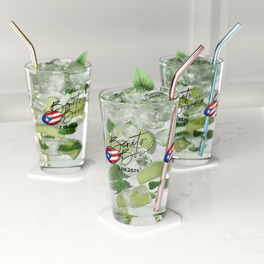 Benito Bowl Pint Glass  (16 oz)