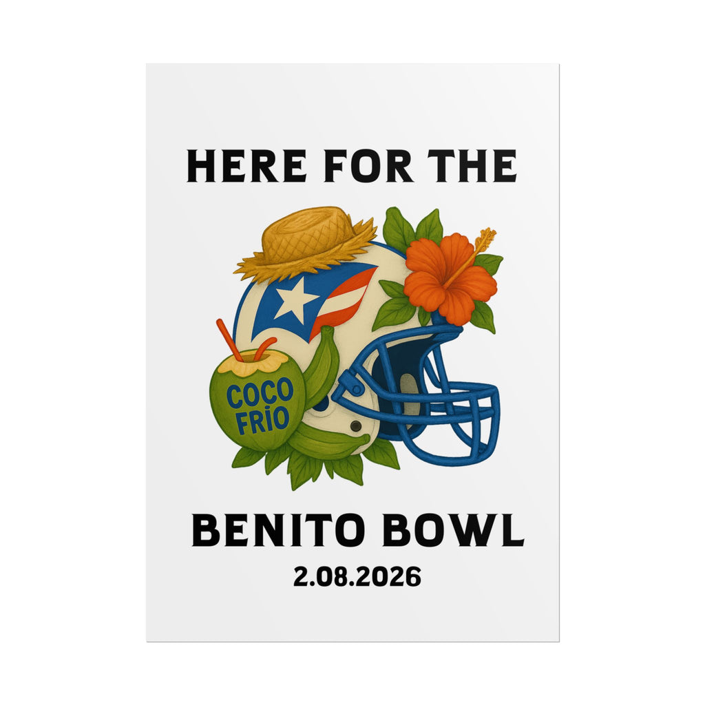 Benito Bowl Super Bowl Event Poster