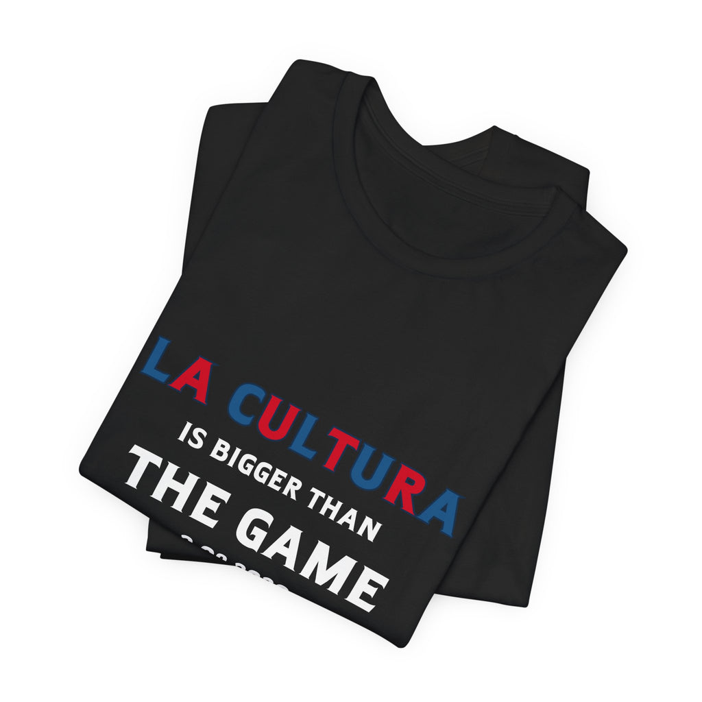 La Cultura is Bigger (Colorful) Benito Bowl Short Sleeve Tee Shirt