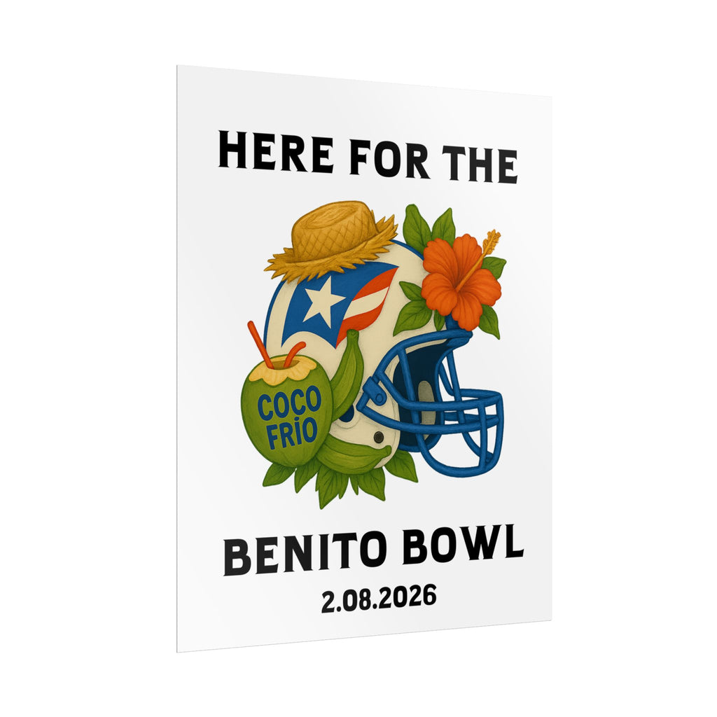 Benito Bowl Super Bowl Event Poster