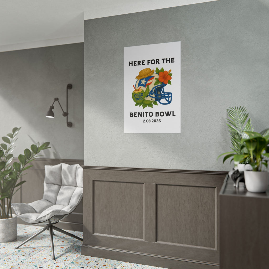 Benito Bowl Super Bowl Event Poster