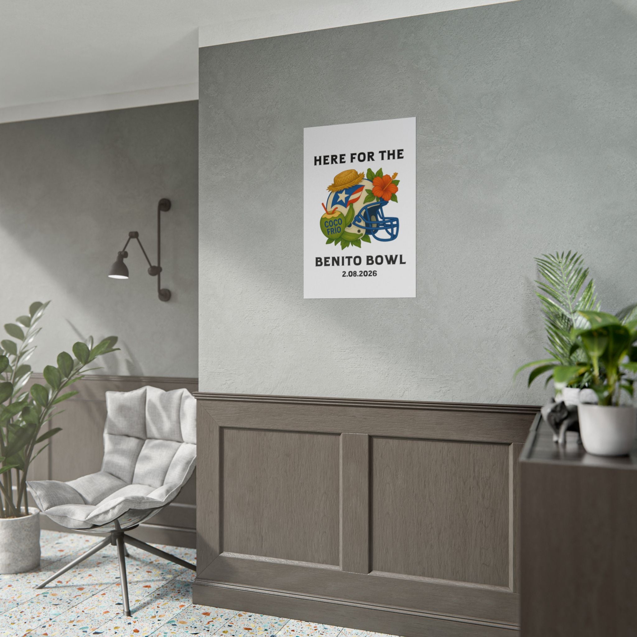 Benito Bowl Super Bowl Event Poster