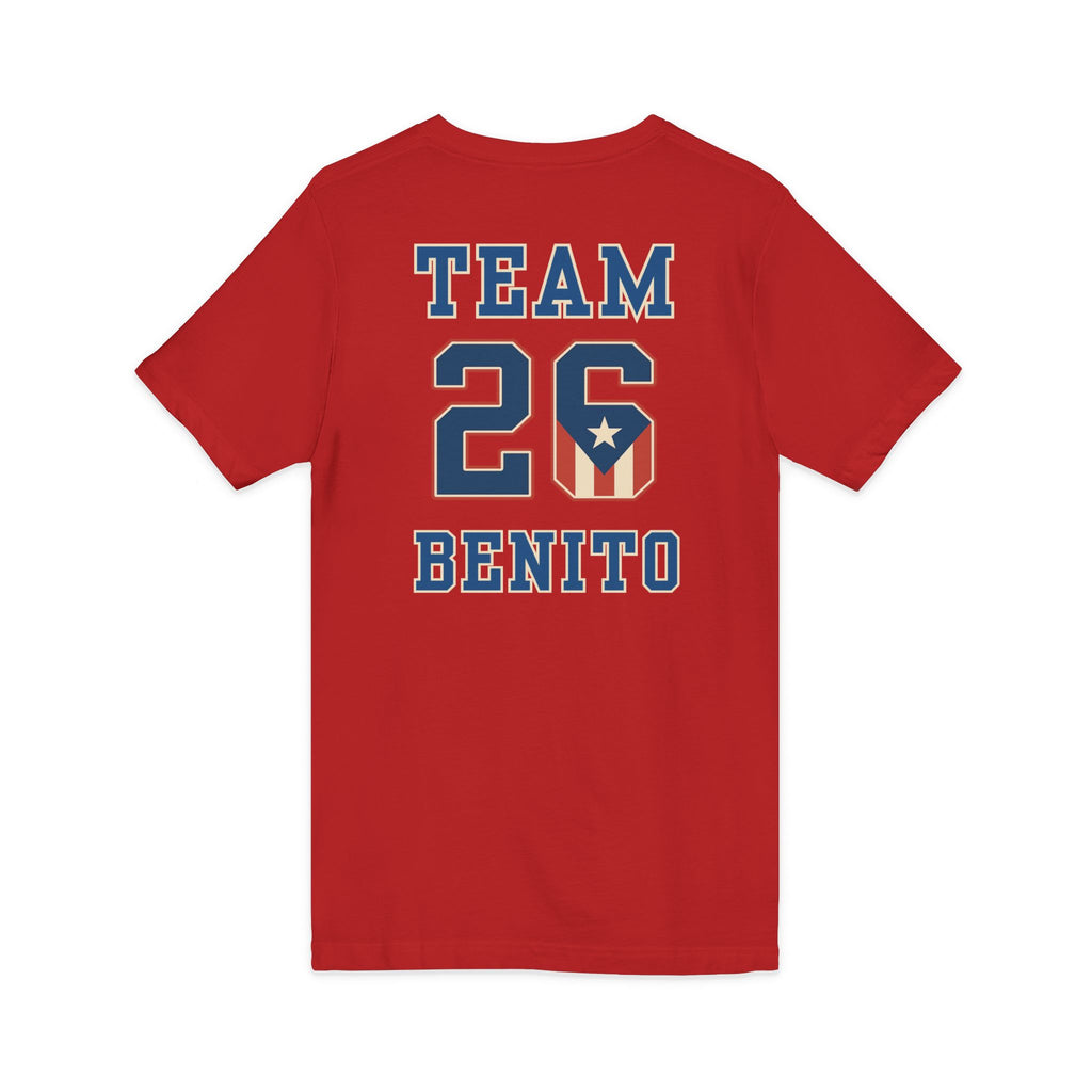 Team Benito V-Neck Jersey Style Short Sleeve