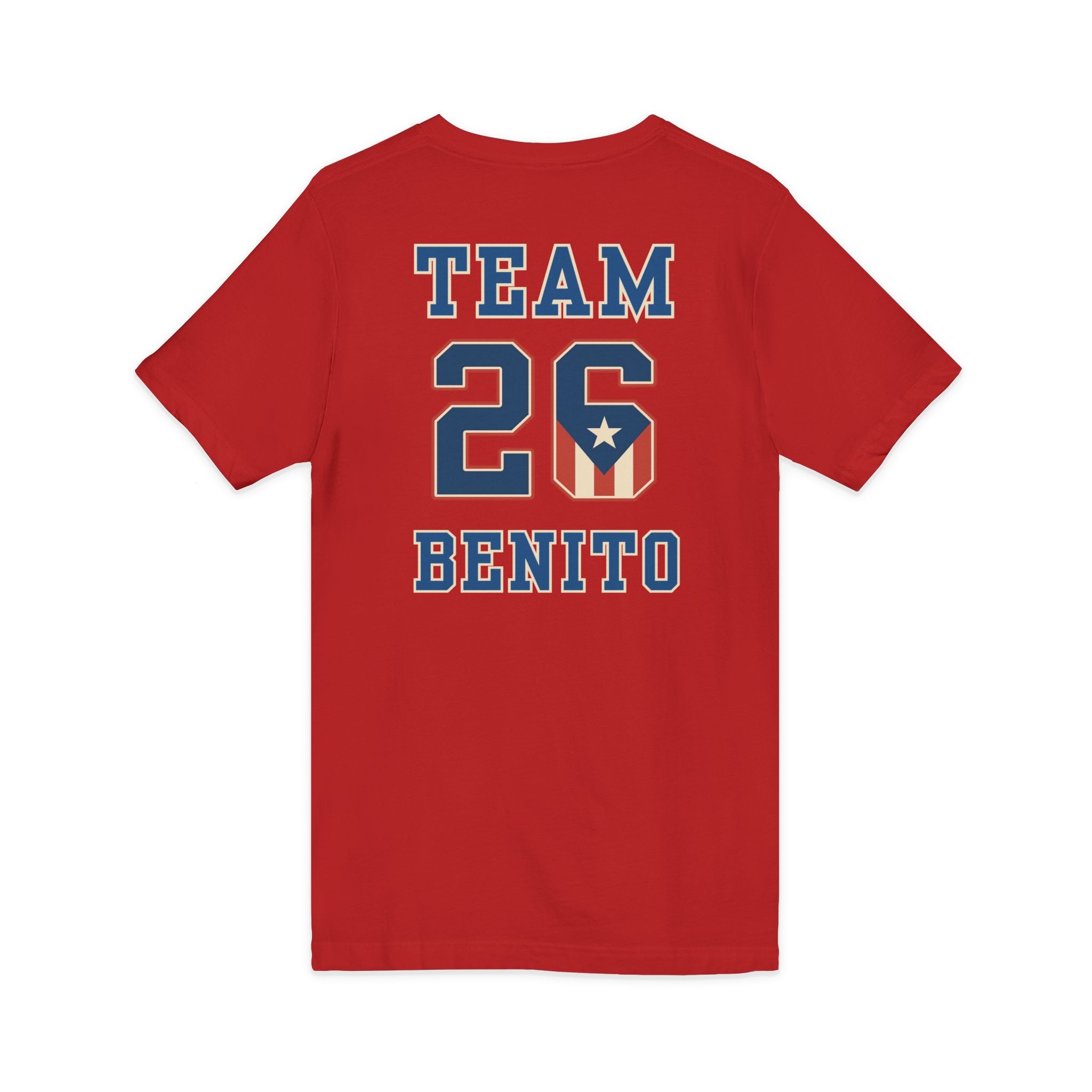 Team Benito V-Neck Jersey Style Short Sleeve