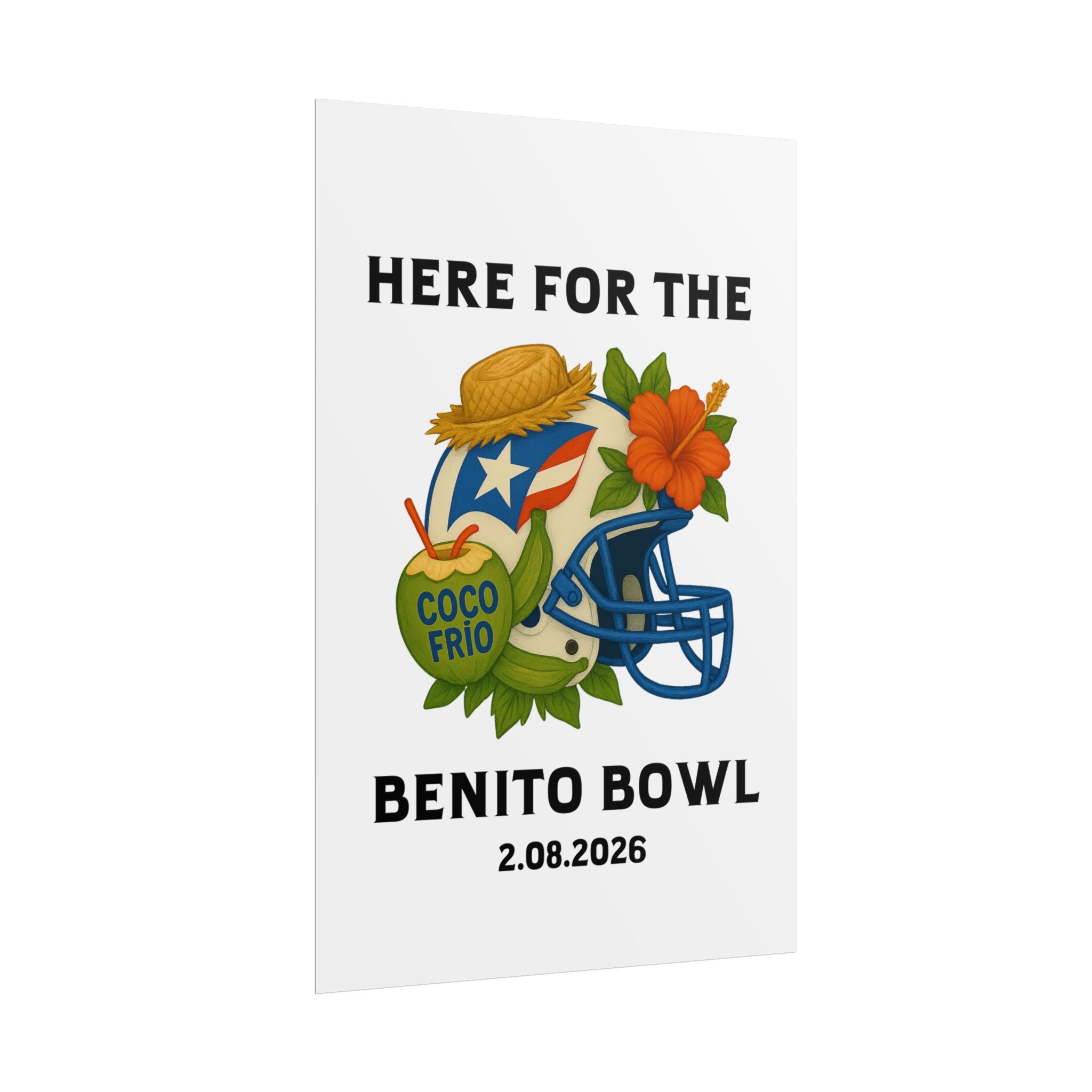 Benito Bowl Super Bowl Event Poster