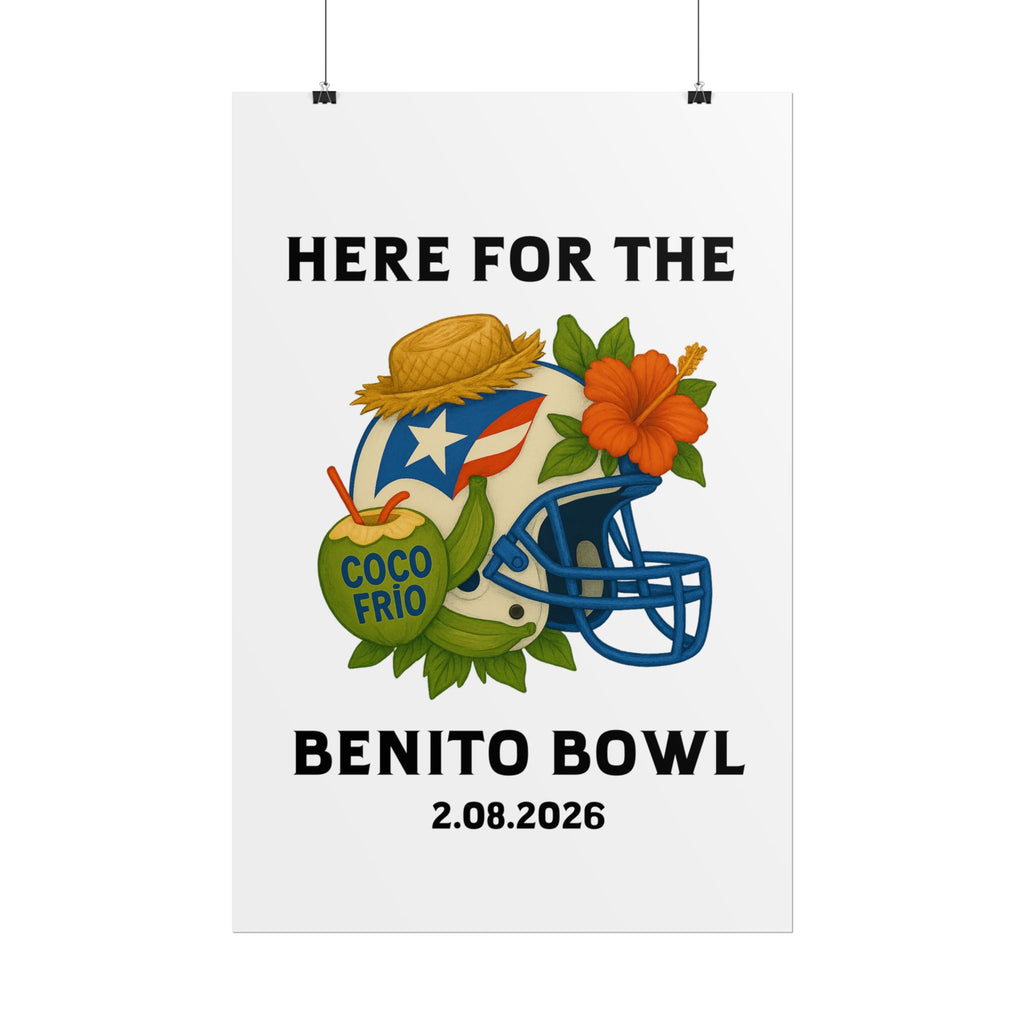 Benito Bowl Super Bowl Event Poster