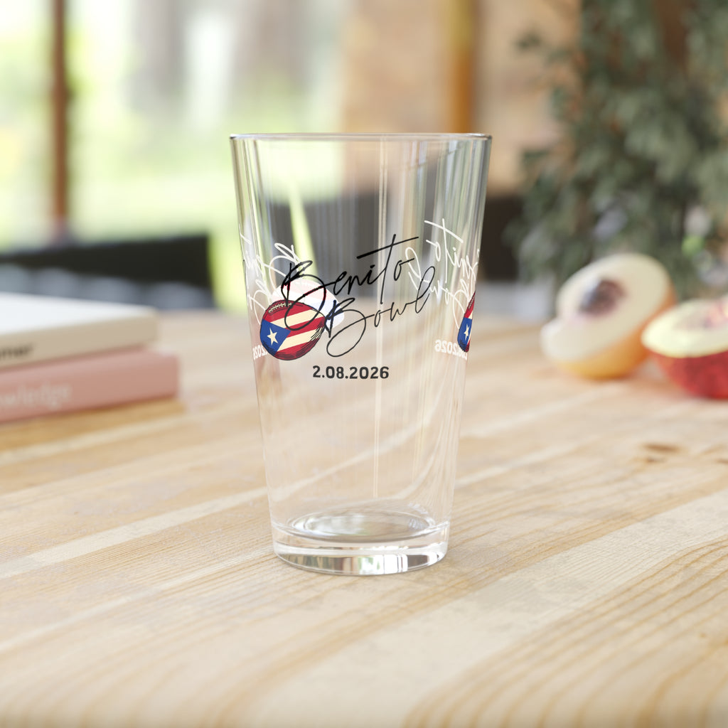 Benito Bowl Pint Glass  (16 oz)