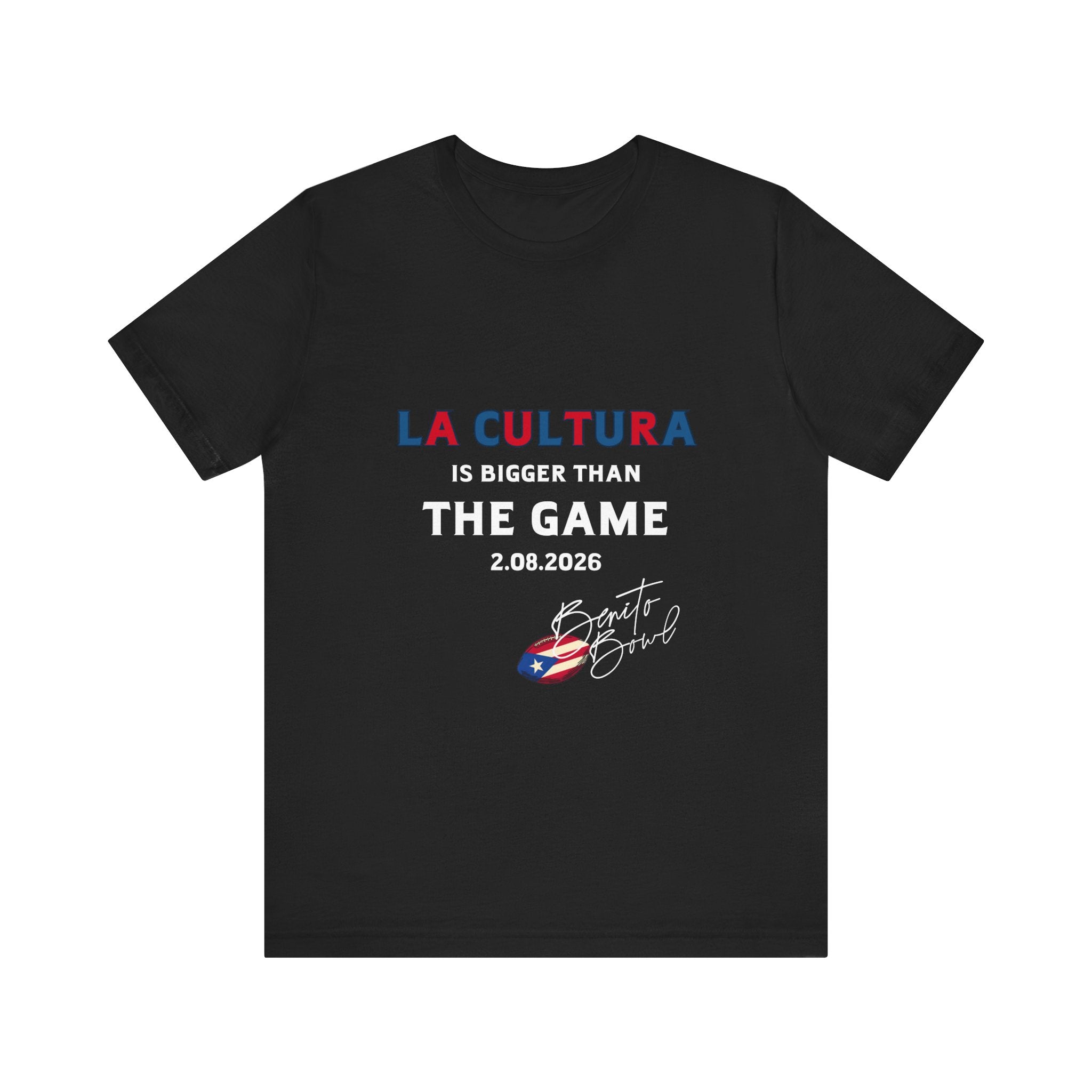 La Cultura is Bigger (Colorful) Benito Bowl Short Sleeve Tee Shirt