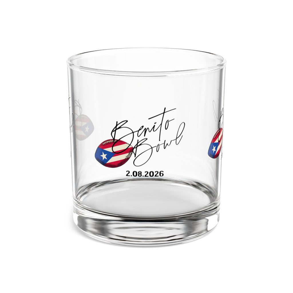 Benito Bowl Puerto Rican Flag Rocks Glass (10oz)