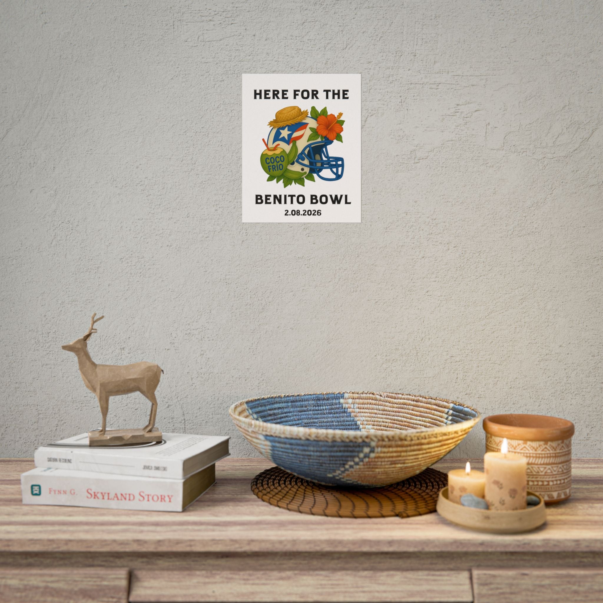 Benito Bowl Super Bowl Event Poster