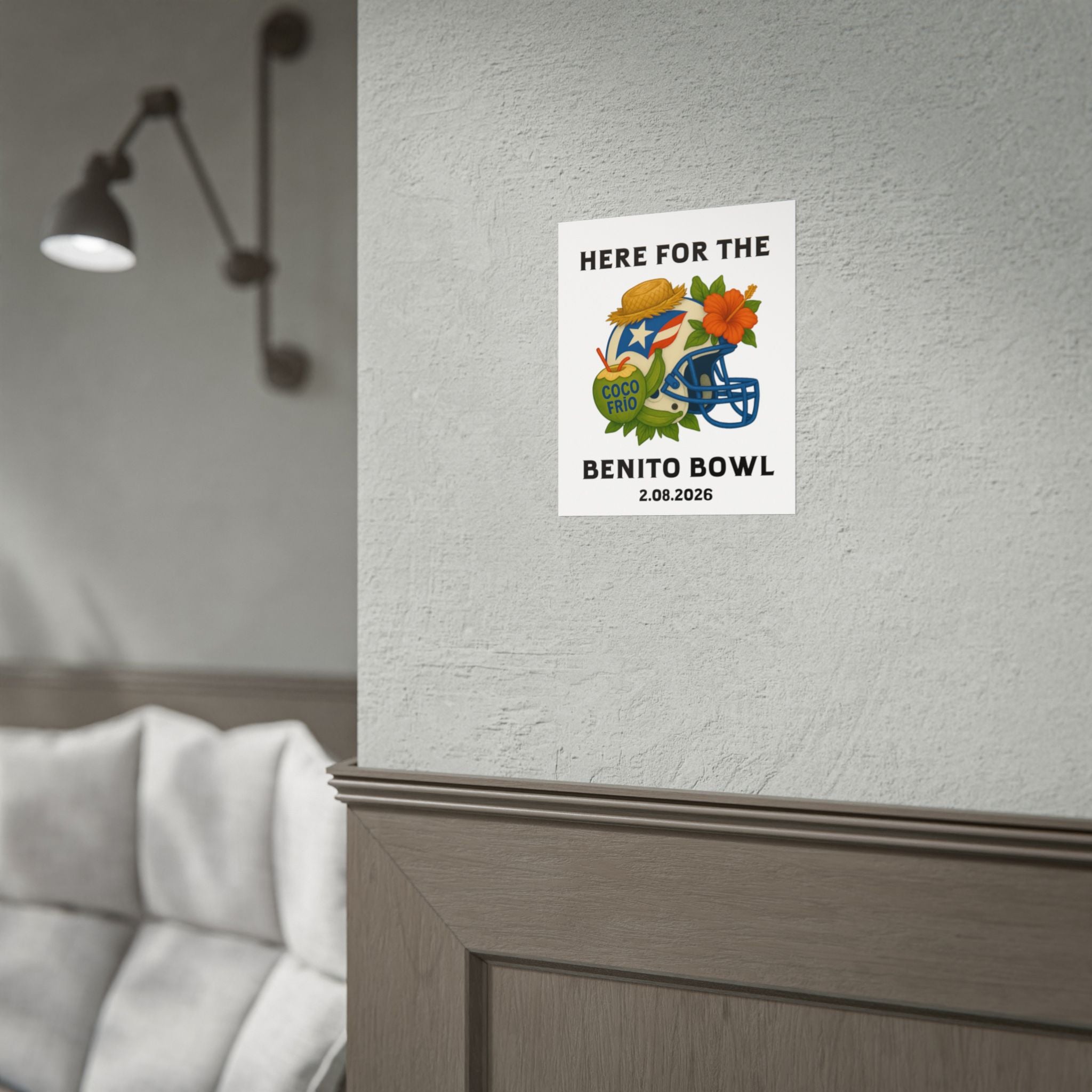 Benito Bowl Super Bowl Event Poster