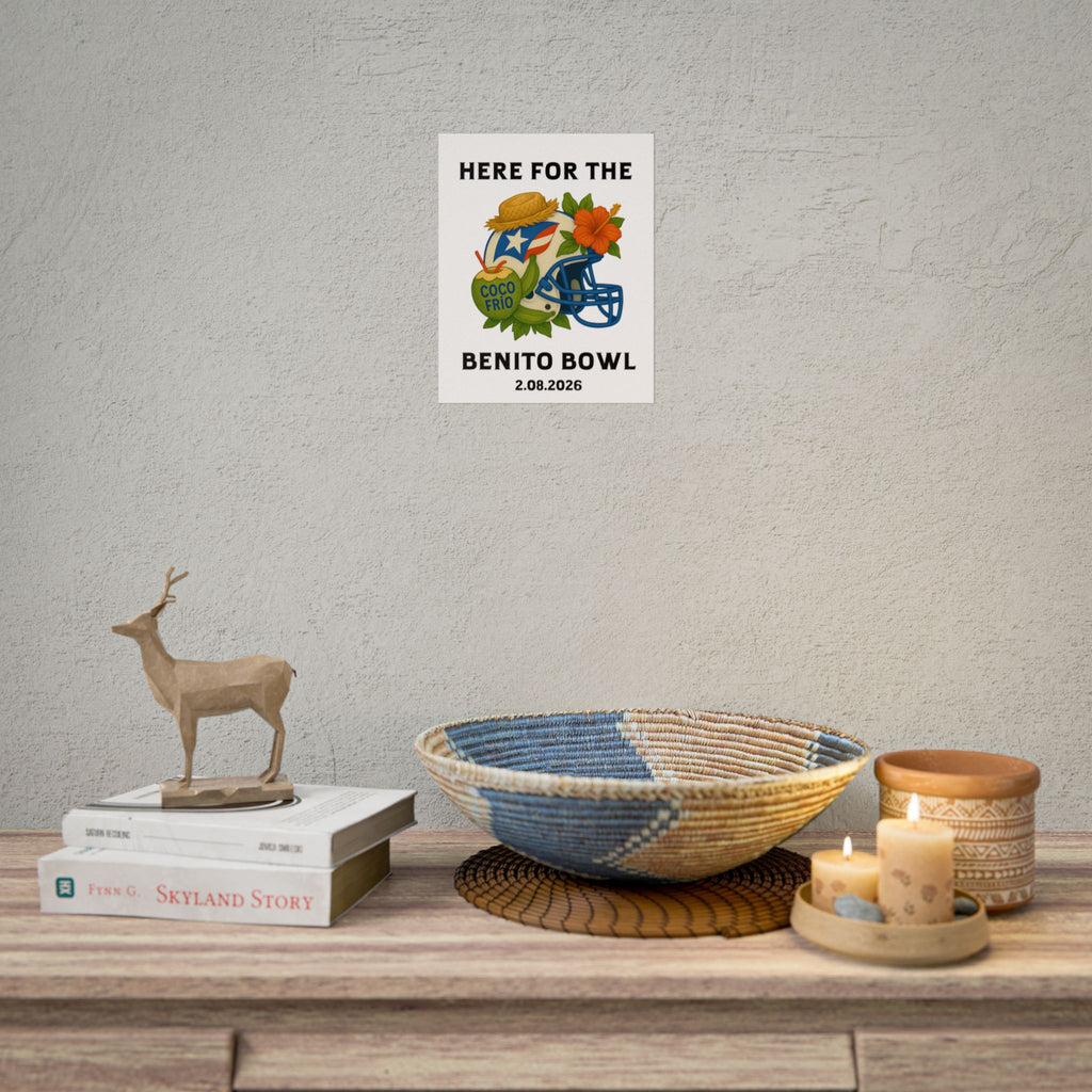 Benito Bowl Super Bowl Event Poster