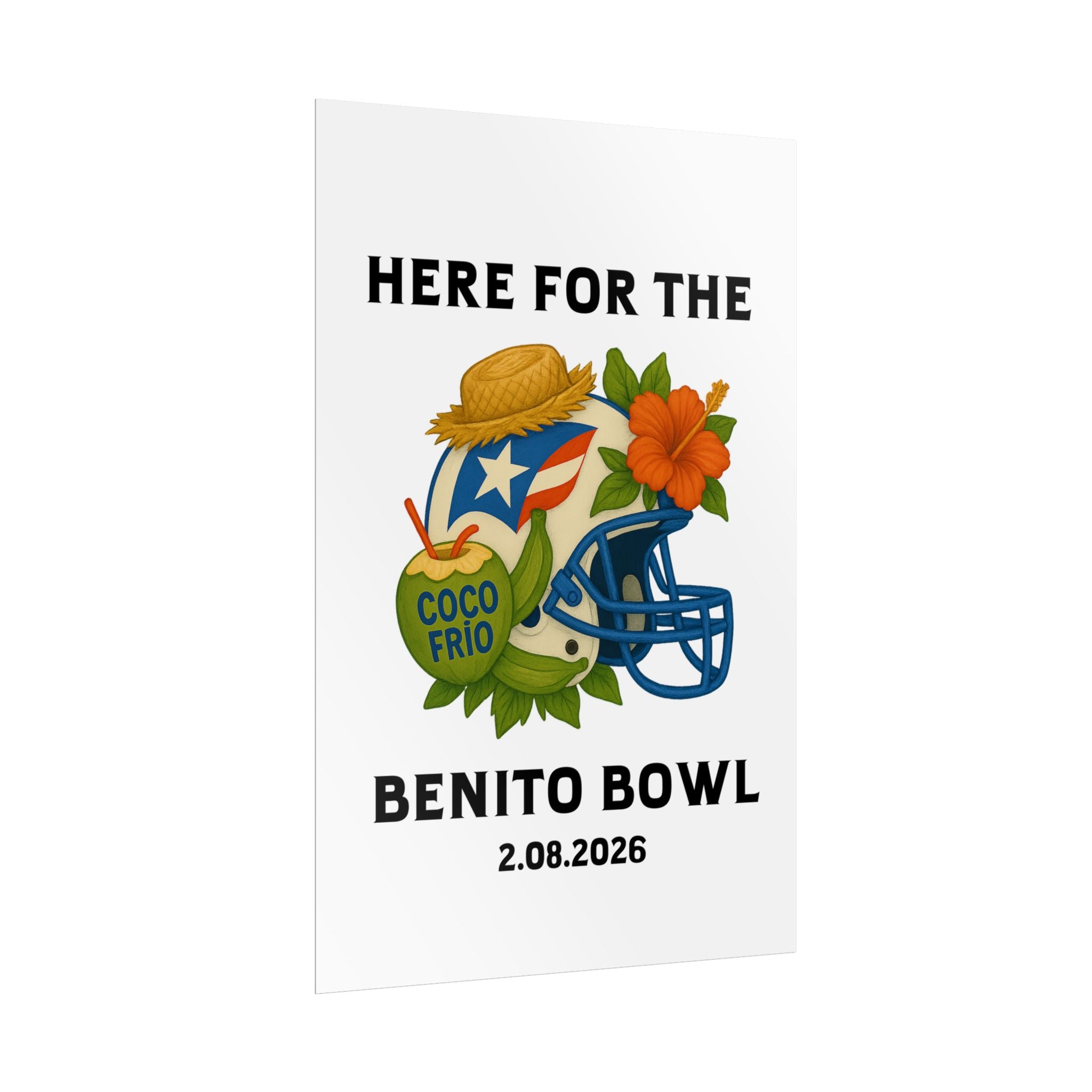 Benito Bowl Super Bowl Event Poster