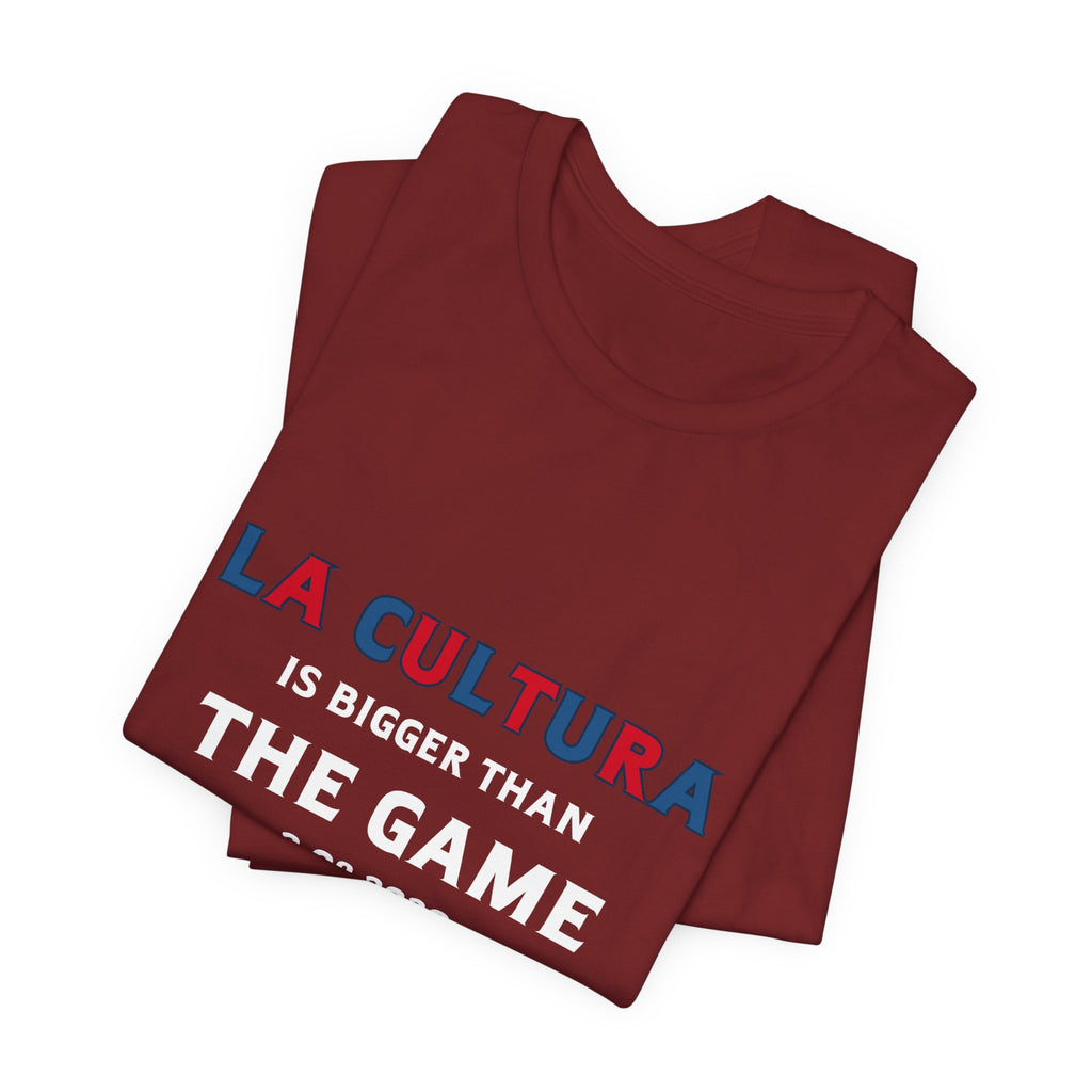 La Cultura is Bigger (Colorful) Benito Bowl Short Sleeve Tee Shirt
