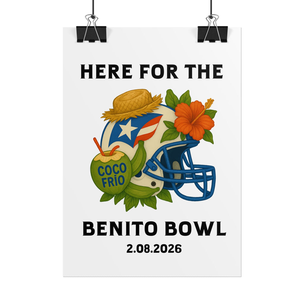 Benito Bowl Super Bowl Event Poster