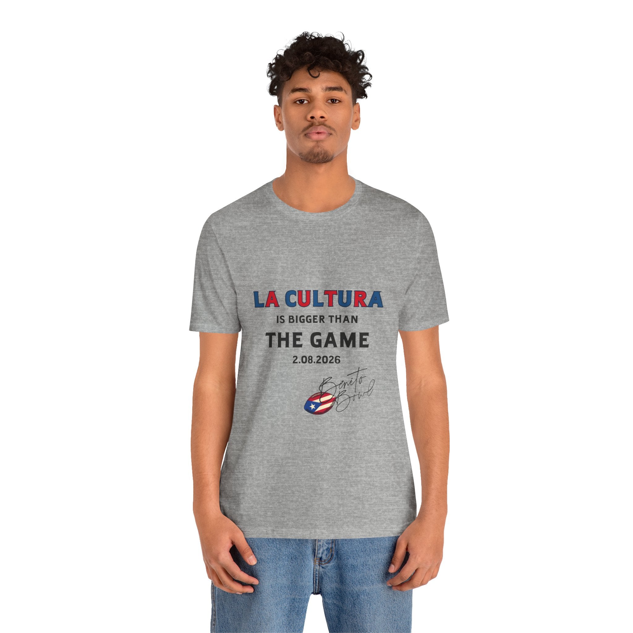 La Cultura is Bigger (Colorful) Benito Bowl Short Sleeve Tee Shirt