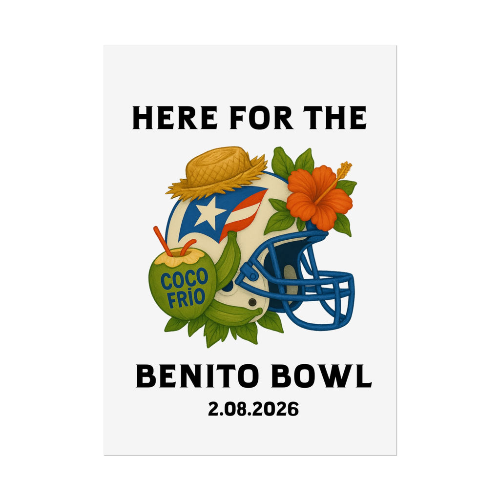 Benito Bowl Super Bowl Event Poster