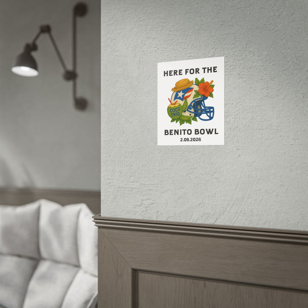 Benito Bowl Super Bowl Event Poster