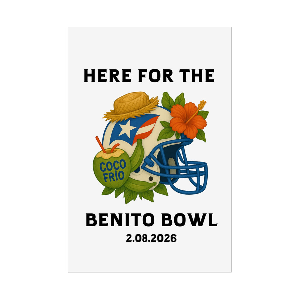 Benito Bowl Super Bowl Event Poster