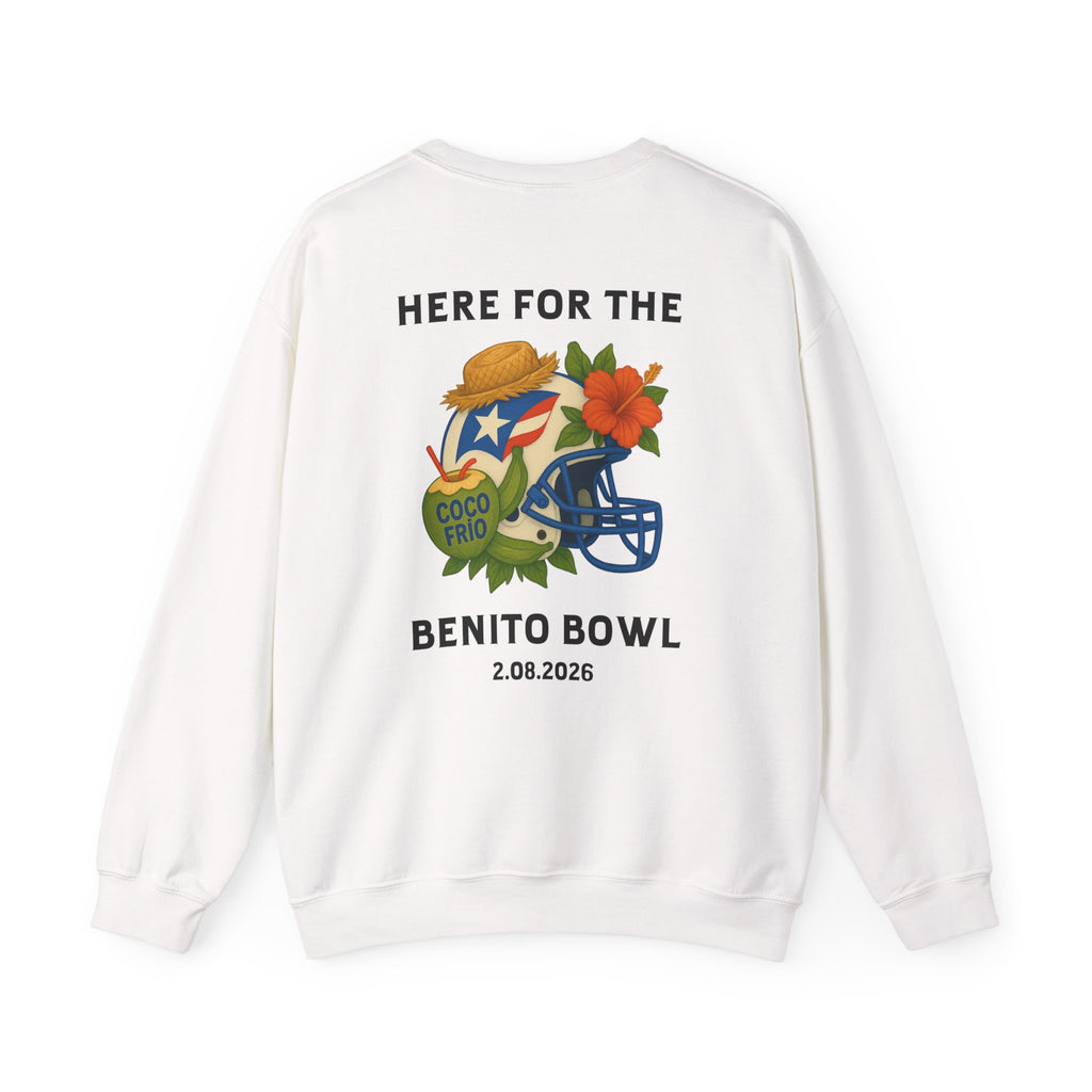 Here for the Benito Bowl Crewneck Sweatshirt