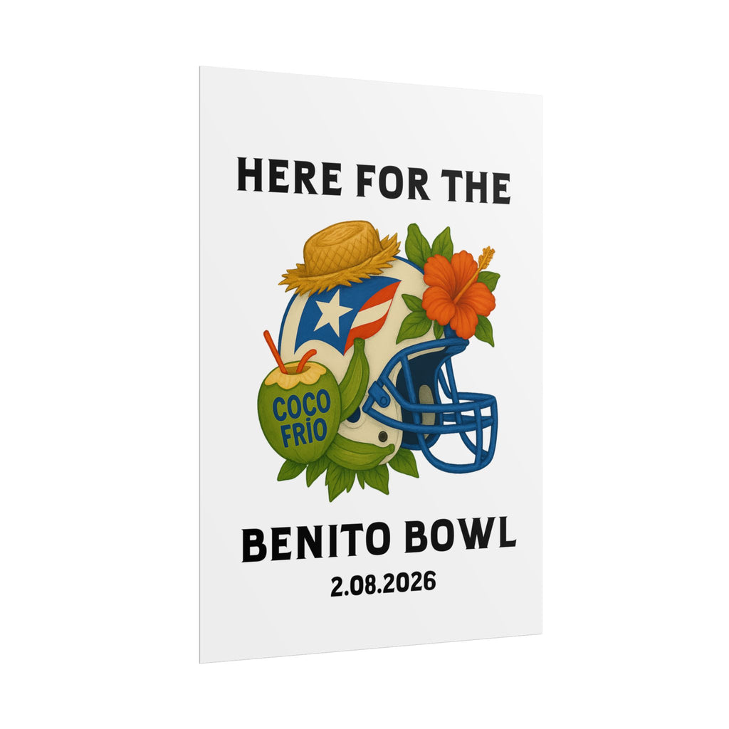 Benito Bowl Super Bowl Event Poster